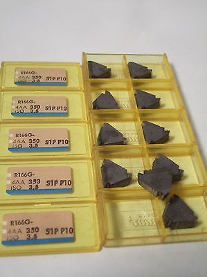 SANDVIK Coromant R166G 4AA 350 ISO 3 5 S1P P10 Threading Lathe Carbide Inserts
