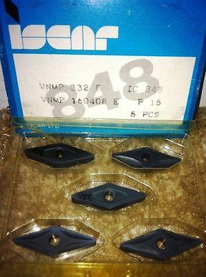 ISCAR VNMP 332 E IC 848 160408 E P15 Carbide Inserts 5 Pcs Lathe Turning Mill