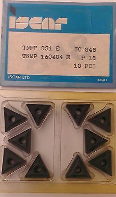 ISCAR TNMP 331 E 160404 E IC 848 Carbide Inserts 10 Pcs Lathe Mill Turn Tool New