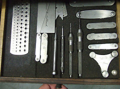 Vintage Gerstner Machinist Tool Chest Wood Box Full of Tooling Micrometers 1