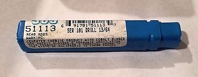 SGS Tool 51113 SER 101 Drill 13/64 2 Flutes Slow Spiral Drill Made in USA