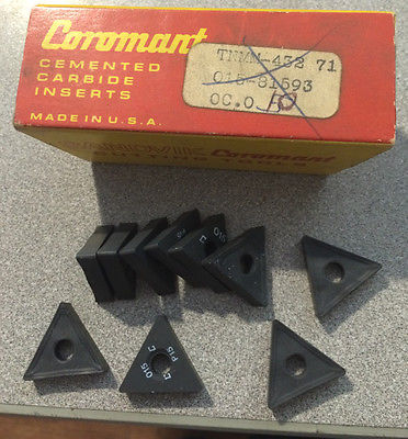 SANDVIK Coromant Cemented TNMM 432 71 015 P15 Lathe Carbide Inserts 10 Pcs New