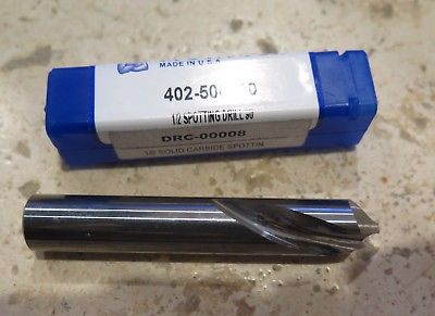 Drill Monster 1/2" Carbide Spotting Drill Brand 402-500090 New Made in USA