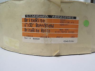 Standard Abrasives 4 x 30 Medium Buff Blend Roll General Purpose 830020 New