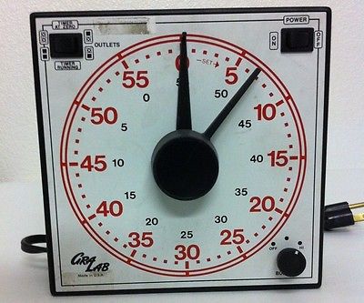 GRALAB Darkroom Timer Model 170 Dual Outlets 120 V 60 HZ Wall Mount USA