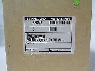 Standard Abrasives 880613 Ez Buff Wheel 5 Pcs EB401 Medium A/Ox1Ply New
