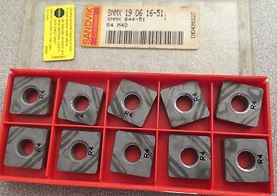SANDVIK Coromant SNMX 644-51 19 06 16-51 R4 M40 Lathe Carbide Inserts 10 Pcs New