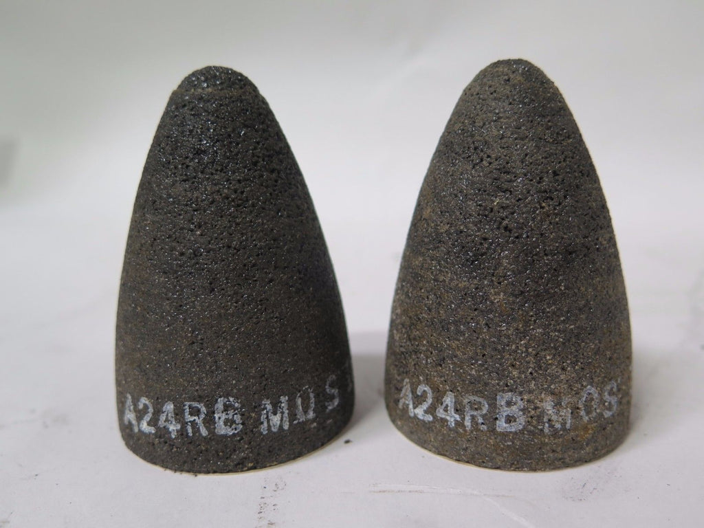 Lot of 2 Spedecut Abrasive Cones 2 x 3 x 5/8-11 A24RB Type 16 New Made In USA