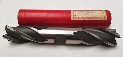 QUINCO TOOL PRODUCTS HSS End Mill JB-32 C/C 1" Dia Double End 4 Flute Brand New
