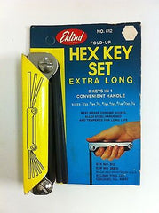 Eklind FoldUp Hex Key Set Allen Wrench 3/32 7/64 1/8 9/64 5/32 3/16 7/32 1/4 USA