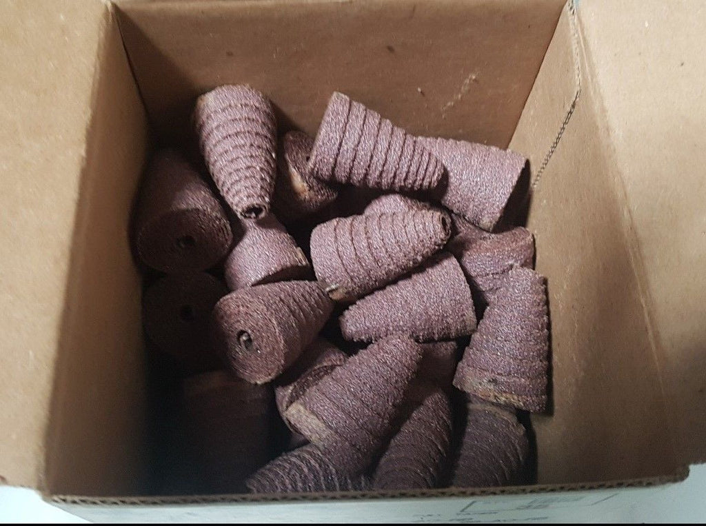 35 Pcs Standard Abrasives 712789 1 x 1-1/2 x 3/16 Cartridge Rolls Full Taper New