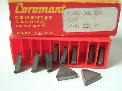 SANDVIK Coromant R166L 3AL 200 S1OT Threading Lathe Carbide Inserts