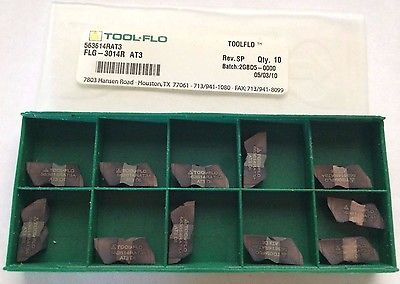 11 Pcs Tool Flo FLG 3014R AT3 Lathe Grooving Carbide Inserts New Tool Tools