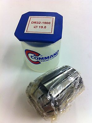 Command Tooling Systems ER32 DR32 1900 .748 inch / 19.0 mm Collet for Mill New