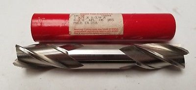 QUINCO TOOL PRODUCTS HSS Double End Mill DB-32 4 Flute New 1 x 1 x 1-7/8 x 6-3/8