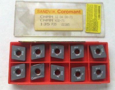 10 Pcs SANDVIK Coromant CNMM 432-71 12 04 08-71 135 P35 Lathe Carbide Inserts