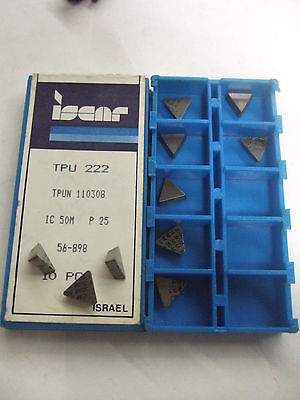 ISCAR TPU 222 IC 50M P25 TPUN 110308 Carbide Inserts 10 Pcs Lathe Mill Turn Tool