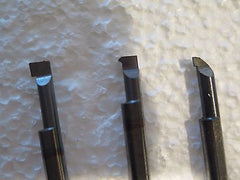 Lot Of 3 Solid Carbide Boring Bars 1/4 Shank 2.5
