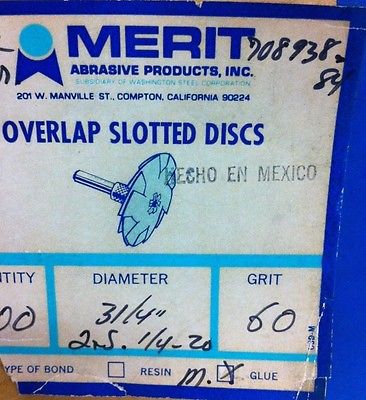 10 Overlap Slotted Discs 3 1/4