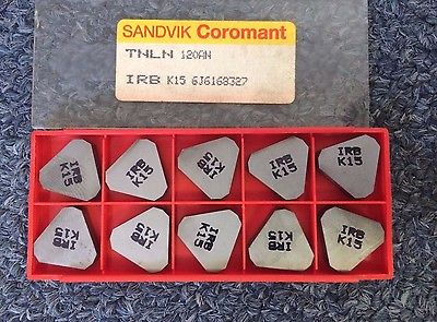 SANDVIK Coromant TNLN 120AD IRB K15 Lathe Mill Carbide Inserts 10 Pcs New Tools
