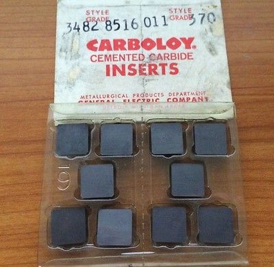 Carboloy 3482 8516 011 370 Cemented Carbide Inserts 10 Pcs Lathe Mill Tool New