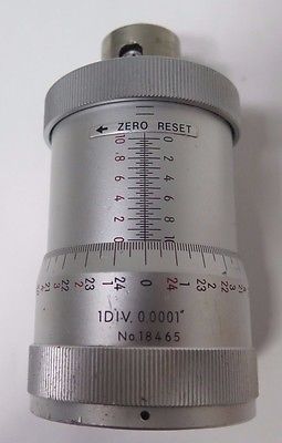 Nikon Micrometer Head for Profile Projector 1DIV. 0.0001 In Good Condition