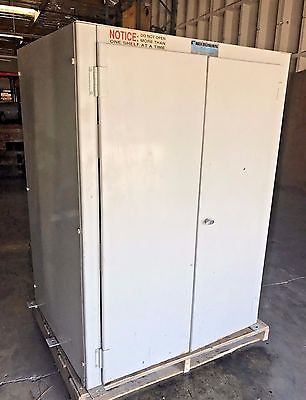 Rack Engineering Glide Out Heavy Duty Storage System Metal 3 Shelves Cabinet