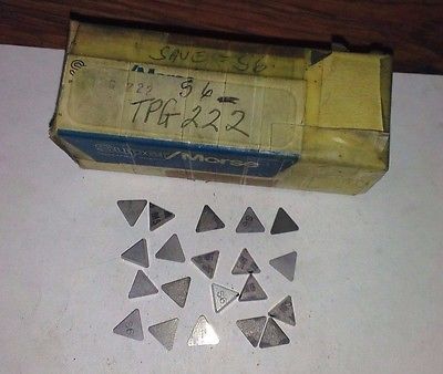 20 Pcs Super Morse TPG 222 S6 Lathe Indexable Carbide Inserts Mill Tools New