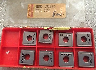 SANDVIK Coromant SNMG 643 1025 P25 190612 Lathe Mill Carbide Inserts 8 Pcs New