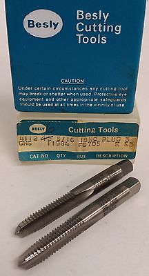 Lot of 2 Besly Tap 5/16-18NC HS GH5 3 FLUTE PLUG BRAND NEW MADE IN THE USA
