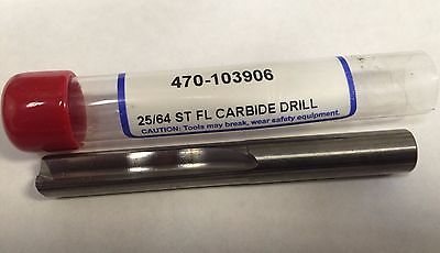 Drill Monster 25/64" Carbide Straight Flute Drill 470-103906 140 Deg Brand New