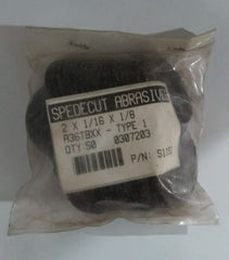 Lot of 50 Spedecut Abrasives 2 x 1/16 x 1/8 A36 TBXX Type 1 New Made In USA