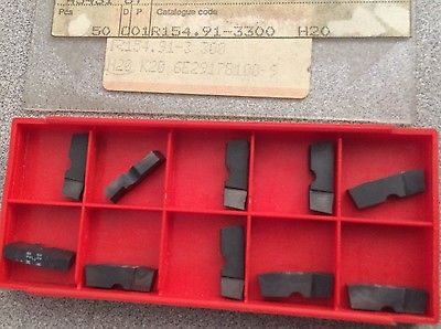 SANDVIK Coromant R154.91-3 300 H20 K20 Grooving Lathe Carbide Inserts 10 Pcs New