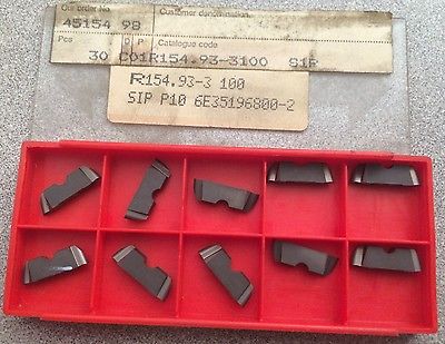 SANDVIK Coromant R154.93-3 100 SIP P10 3100 Grooving Lathe Carbide Inserts 10Pcs