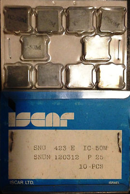 ISCAR SNU 423 E IC 50M SNUN Carbide Inserts 10 Pcs Lathe Mill Turn Tools New