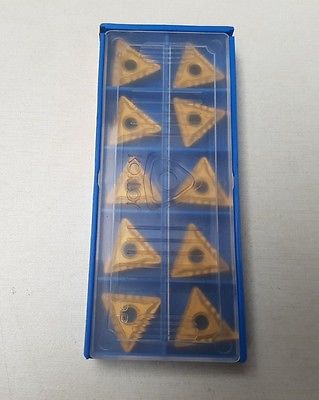 10 Pcs KORLOY TNMG 332 HF NC310 0027673 Lathe Carbide Inserts Tools New Gold