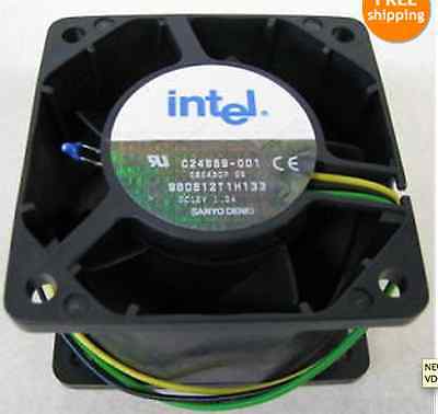 NEW Intel C24889-001 60x60x38 mm Fan 12 VDC Sanyo Denki P/N: 9G0612T1H133 CPU