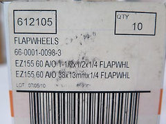 Standard Abrasives 612105 Flap Wheels 1 1/2 x 1/2 x 1/4 60 AO 10 Pcs Brand New