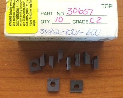 10 Pcs EVEREDE TOOL 3482 8501 600 C2 30657 Lathe Carbide Inserts Cutting Tools