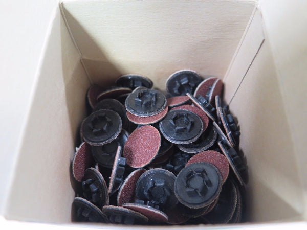 100 Pcs MERIT Power-Lock Abrasive Disc 61006 PLD 3/4" DIA Grit 80 Brand New
