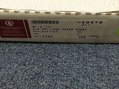 Lot 200 Carborundum Abrasives Aluminum Oxide DRI LUBE Paper 9x11 100 Grit 30478