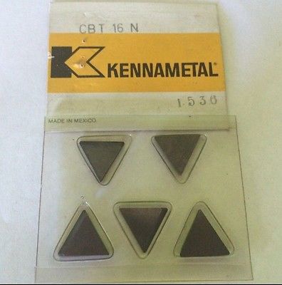 5 Pcs KENNAMETAL CBT 16 N 1536 Lathe Mill Carbide Inserts Tools New