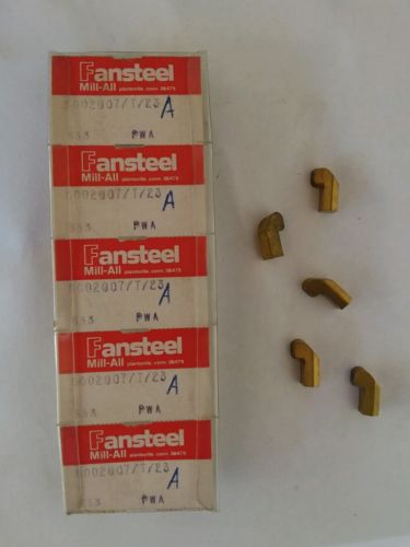 Fansteel Mill-All 5pcs 5002007/T/23 A Carbide Inserts 633 PWA Inside Grooving