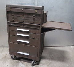 Kennedy 273-737916 Roller Tool Box Chest Cabinet Brown Multiple Drawers