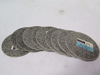 10 Pcs Standard Abrasives 3 x 1/8 x 1/8" Unitized Wheels Coarse A/O Brand New