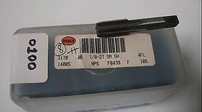 2 Bendix Besly Tap 1/8 - 27 SM SH 4 Flutes NPS F8439 F 106 Brand New Made In USA