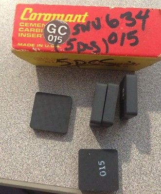 SANDVIK Coromant SNU 634 015 Lathe Mill Carbide Inserts 5 Pcs New Tools