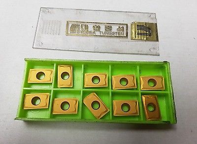 Korea Tungsten 15T308BAM 128060438 K20M Lathe Carbide 10 Inserts Gold New Tools