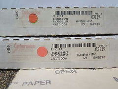 Carborundum FASTCUT Aluminum Oxide Paper PN: 3119 Qty 50 Grit 36 Brand New