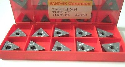 SANDVIK Coromant TNMM 432 1025 P25 Lathe Carbide Inserts 10 Pcs New Tool Tools